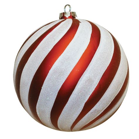 Christmas Rock, Red Ornaments, Red Ball, Holiday Red, White Glitter, Ball Ornaments, Ornament Set, Candy Cane, White Stripe