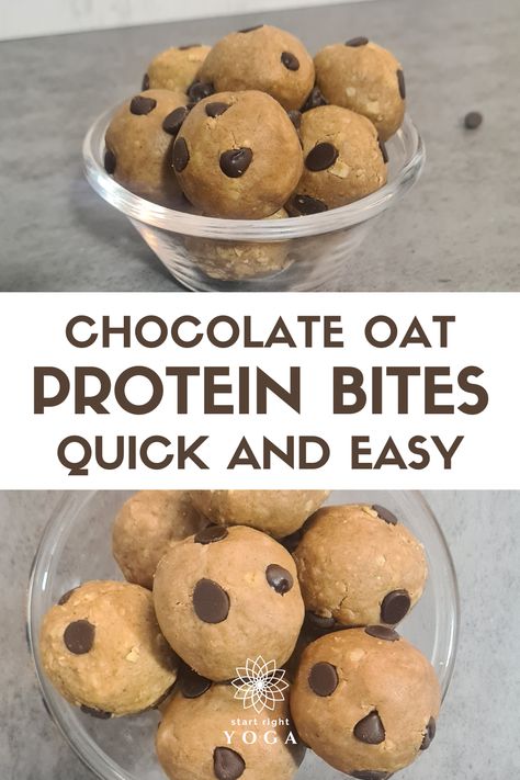 Looking for a tasty and nutritious snack? Try our easy chocolate chip protein bites recipe! With just a few simple ingredients, you can whip up these delicious bites packed with protein and chocolate chips. Protein Bites Recipe, Protein Energy Bites, Energy Bites Recipe, Energy Bites Recipes, Healthy Chocolate Chip, Chocolate Oats, Post Workout Snacks, Protein Bites, Chocolate Chip Recipes