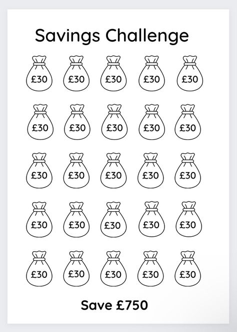 30 Pound Challenge,Savings Challenge,Money Savings,Pound Challenge,Saving Challenge,Savings tracker,Cash envelope,Savings Sheet,Money saving by DigiplannersDesigns on Etsy Savings Sheet, Envelope Savings, Saving Money Chart, Savings Chart, Money Chart, Money Saving Methods, Money Saving Techniques, Money Savings, Saving Money Budget