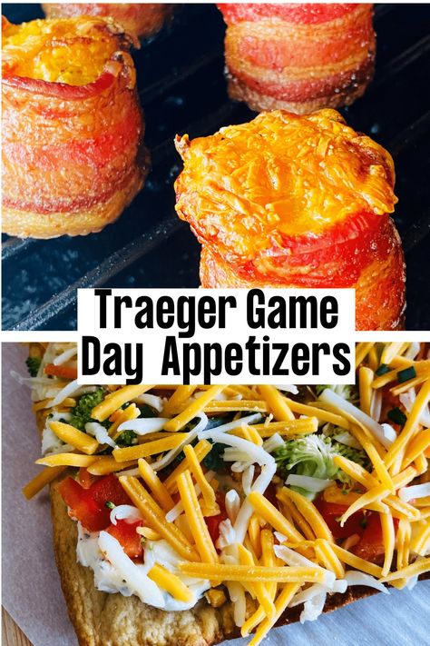 Traeger Game Day Appetizers - If You Give a Girl a Grill Leftover Smoked Chicken Recipes, Tailgate Food Grill, Leftover Smoked Chicken, Bacon Wrapped Pickles, Grilled Snacks, Easy Smoker Recipes, Smoked Chicken Recipes, Traeger Cooking, Grilled Appetizers