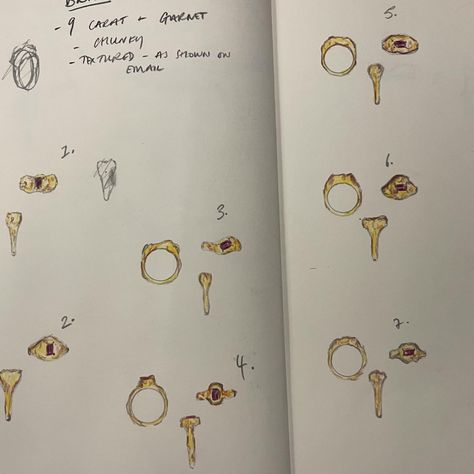 Metal Sketch, Ring Designs Drawing, Jewellery Sketch, Organic Jewelry Design, Wax Carving Jewelry, Ring Sketch, Textured Gold Ring, Creative Jewelry Photography, Jewellery Design Sketches