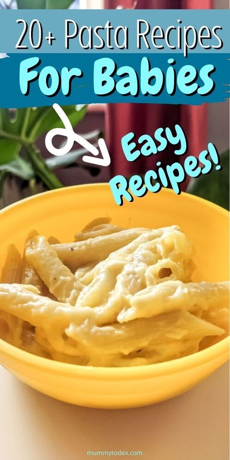 Dinner Ideas For Baby, Pasta Recipes For Babies, Baby Pasta, Pasta Recipes For Kids, Recipes For Babies, Toddler Picky Eater, Baby Led Weaning First Foods, Pasta Ideas, Weaning Foods