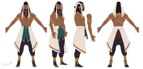 ArtStation - Egyptian Character Concept, Erin Bray-Smith Anubis Concept Art, Egyptian Clothes Drawing, Egyptian Outfit Male, Character Design Egyptian, Egyptian Oc Male, Egyptian Clothing Male, Egyptian Character Design Male, Egyptian Outfit Ideas, Egyptian Oc