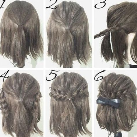 Easy Hairstyles For Kids, Dunner Wordend Haar, Simple Prom Hair, Haircut Men, Step By Step Hairstyles, Bridesmaid Hair Down, Work Hairstyles, Hair Medium, Half Up Half Down Hair