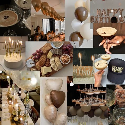 23rd Birthday Themes, Espresso Martini Birthday, Birthday Martini, Martini Birthday, Martini Party, 30th Bday Party, Espresso Martinis, 32 Birthday, 33rd Birthday