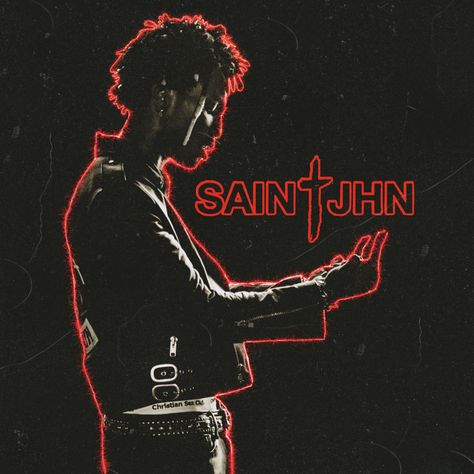 Saint Jhn Aesthetic Wallpaper, Saint Jhn Aesthetic, Sainte Album Cover, Saint Poster, Saint Jhn, Damon Torrance, Saint John The Theologian Icon, $uicideboys$ Posters, Hip Hop Wallpaper