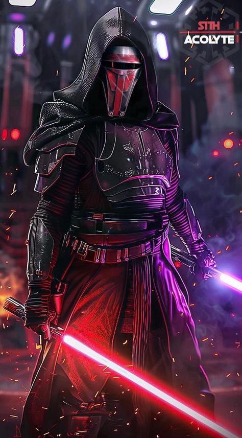 Star Wars Starkiller Art, Darth Revan Fanart, Darth Revan Tattoo, Darth Revan Art, Star Wars Revan, Star Wars Starkiller, Darth Raven, Revan Star Wars, Darth Krayt