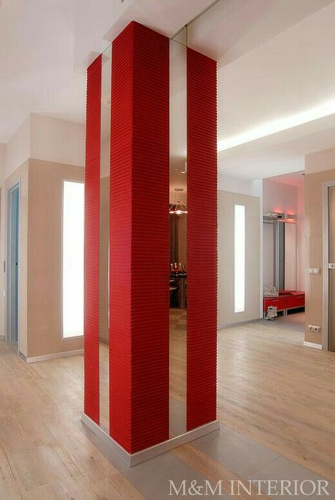 Column Design Modern, Interior Column Design, Pillar Design Interior, Indoor Columns, Column Decoration Ideas, Column Design Ideas, Interior Pillars, Columns Design, Column Decor