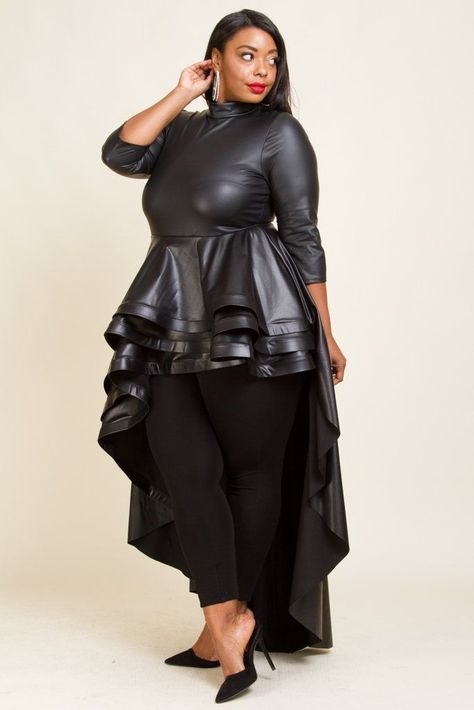 Leather leggings outfit plus size