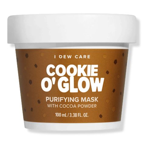 Cookie O' Glow -  Meet the newest addition to the ice cream family, Cookie O' Glow! Inspired by the warm scent of freshly baked cookies, I Dew Care created the yummiest smelling mask yet! Formulated with skin loving ingredients, the Cookie O' Glow mask has fluffy dough like texture that purifies skin.    Features     Suitable for all skin types Dermatologically tested FSC Packaging     Key Ingredients     Cocoa Seed Butter: Softens, clears, and purifies skin Cocoa Fruit Powder: Protects and smoo Cocoa Fruit, I Dew Care, Fruit Powder, Mask Powder, Skin Face Mask, Glow Mask, Mode Zara, Skin Care Packaging, Seed Butter