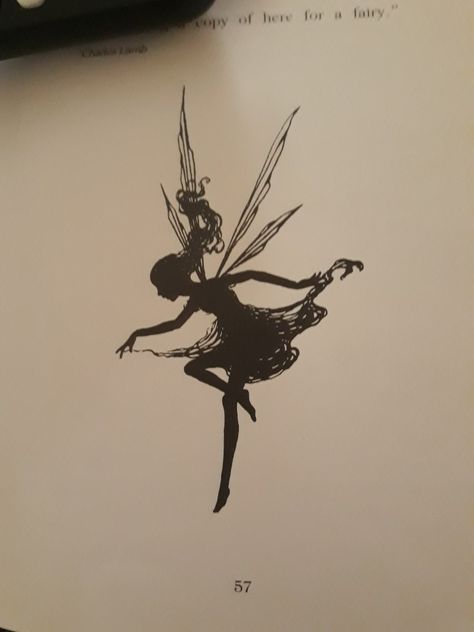 Ida Rentoul Outhwaite.  The Fairy - poem and silhouette. Ida Rentoul Outhwaite, Fairy Silhouette, Shadow Silhouette, Fairy Drawings, Fly On The Wall, Shadow Art, Character Inspo, Aesthetic Pics, The Fairy