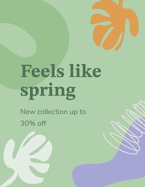 Spring Sale Poster, Botanical Aesthetic, Sales Template, Sale Template, Flower Poster, Mood And Tone, Aesthetic Template, Vector Flowers, Best Templates