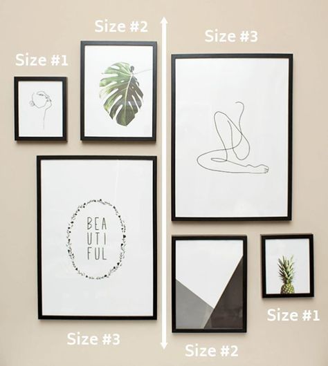 Gallery Wall Guide, Minimalist Gallery Wall, Mirror Gallery, Mirror Gallery Wall, Gallery Wall Bedroom, Gallery Wall Layout, طابع بريدي, Photo Wall Gallery, Gallery Wall Living Room