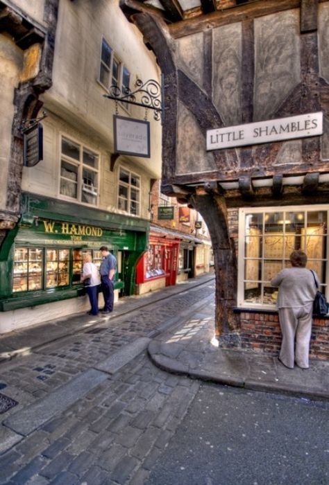 York is one of England's most historic towns, ransacked by the Scottish in the days of William Wallace, this spectacular historical haven is a historians dreamland. Shambles York, Medieval Street, The Shambles, York Yorkshire, York Uk, Kentish Town, York England, 1000 Years, Medieval Times