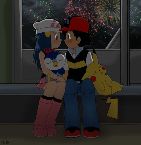 Pokemon Ash X Dawn, Ash And Dawn, Gacha Base, Pokémon Diamond And Pearl, Pokemon Couples, Ash And Misty, Ashes Love, Pokemon Ash And Serena, Pokémon Diamond