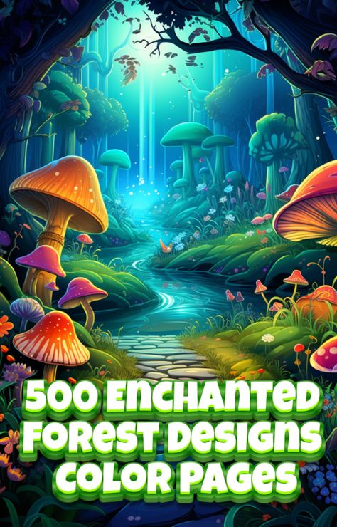 500 Enchanted Forest Designs Coloring Pages for Adults Intricate Coloring Pages, Forest Coloring Pages, Forest Coloring Book, Forest Coloring, Enchanted Forest Coloring Book, Forest Designs, Enchanted Forest Coloring, Moon Fairy, Dragon Coloring Page