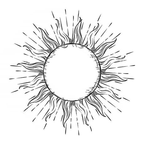 Tattoo Sonne, Sun Tattoo Designs, Sun Drawing, Kunst Tattoos, Inspiration Tattoos, Sun Tattoos, Dark Art Tattoo, Dark Circle, Sun Tattoo