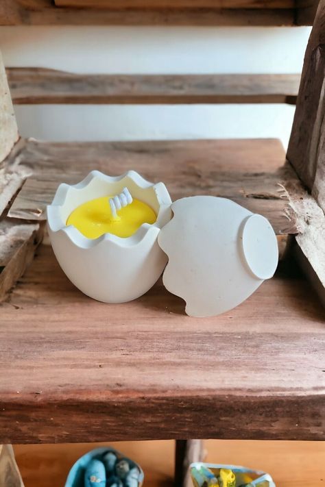 Egg Candle, Jasmine Scent, Shell Candles, Egg Shell, Handmade Candle, Photo Candles, Candle Shapes, Color Tag, Soy Wax Candle