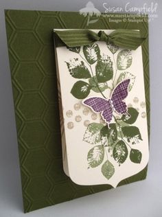 Susan Campfield, Elegant Cards, Butterfly Cards, Card Layout, Paper Crafts Cards, Creative Cards, Sympathy Cards, A Butterfly, Folded Cards