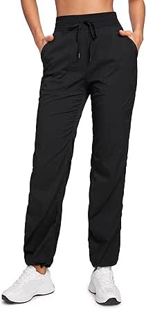 CRZ YOGA Lightweight Workout Pants for Women Casual Ruched Straight Leg Pants Work Gym Athletic Pants with Pockets Pants For Women Casual, Lightweight Workout, Crz Yoga, Black Yoga Pants, Pants With Pockets, Athletic Pants, Work Pants, Sport Pants, Straight Leg Pants