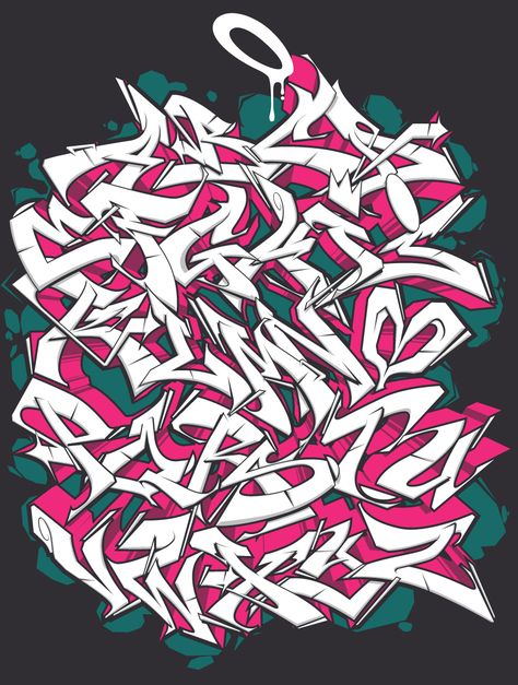 WILD/ABC-BOOK on Behance Graffiti Wild Style, Aesthetic Graffiti, Graffiti Alphabet Wildstyle, Graffiti Alphabet Styles, Graffiti Fonts, Graffiti Lettering Alphabet, Graffiti Art Letters, Graffiti Wildstyle, Graffiti Text