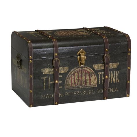 Williston Forge Helina Vintage Trunk & Reviews | Wayfair Trunks For Sale, Decorative Trunks, Trunks And Chests, Storage Trunks, Vintage Trunks, Steamer Trunk, Storage Trunk, Vintage Storage, Decor Essentials