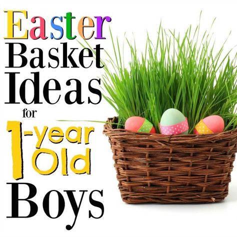 Fill your little one's morning with these great Easter basket ideas for 1-year old boys! Toddler Boy Easter, Boys Easter Basket, Baby Easter Basket, Baby Boy Easter, Candy Easter Basket, Easter Baskets For Toddlers, Easter Basket Ideas, Kids Easter Basket, Easter Toys