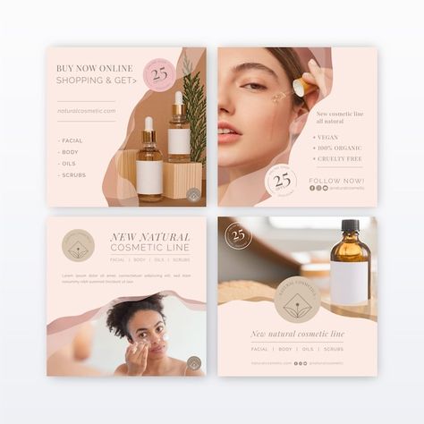 Instagram Design Layout, Instagram Feed Layout, Instagram Template Design, Cosmetic Design, Cosmetic Shop, Instagram Layout, Social Media Design Inspiration, Media Sosial, Instagram Feed Ideas