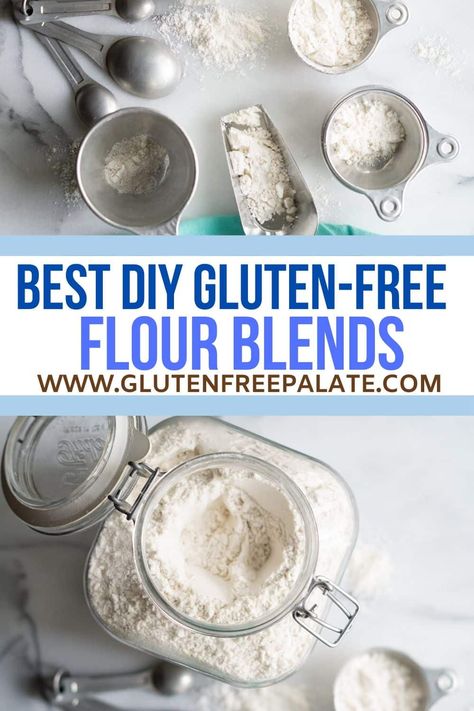 A gluten-free flour blend recipe that is versatile and works well with most gluten-free recipes. I'm sharing information around gluten free flours and my recipe for the best gluten free flour. Diy Gluten Free Flour, Gf Flour Blend, Gluten Free Flour Recipe, Gluten Free Flour Mix, Gf Baking, Gf Flour, Gluten Free Flour Blend, Homemade Gluten Free, Healthy Gluten Free Recipes