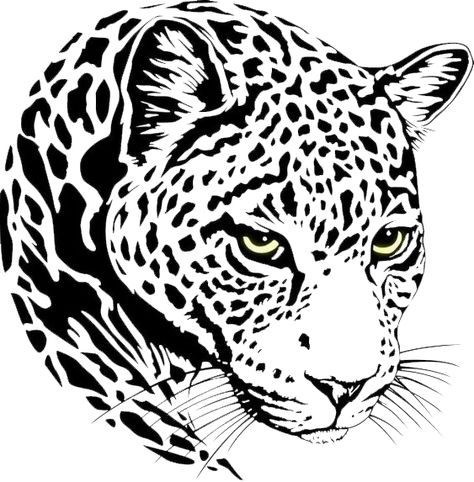 Spot Drawing, Jaguar Vector, Jaguar Head, Jaguar Tattoo, Animal Symbol, Animal Stencil, White Drawing, Wood Burning Patterns, Silhouette Vinyl