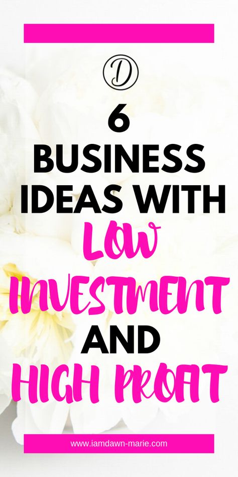 Low Cost Business Start Ups, Investments That Make Money, Business Ideas With Low Investment, Good Investments Ideas, Business To Start In 2023, Business Idea For Women, High Profit Business Ideas, Beginner Business Ideas, Business For Sale