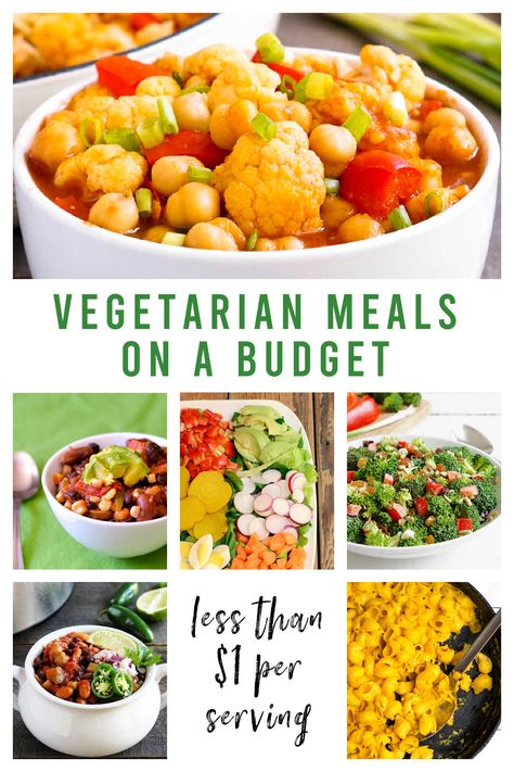 Eating more vegetarian dinners is a great way to save money at the grocery store. These cheap vegetarian meals are an easy, healthy addition to your meal plan. Vegetarian Grocery List On A Budget, Budget Vegetarian Meals, Cheap Vegetarian Recipes, Filling Vegetarian Meals, Cheap Vegetarian Meals, Cheap Meal Plans, Clean Eating Vegetarian, Cheap Family Meals, Vegetarian Nutrition