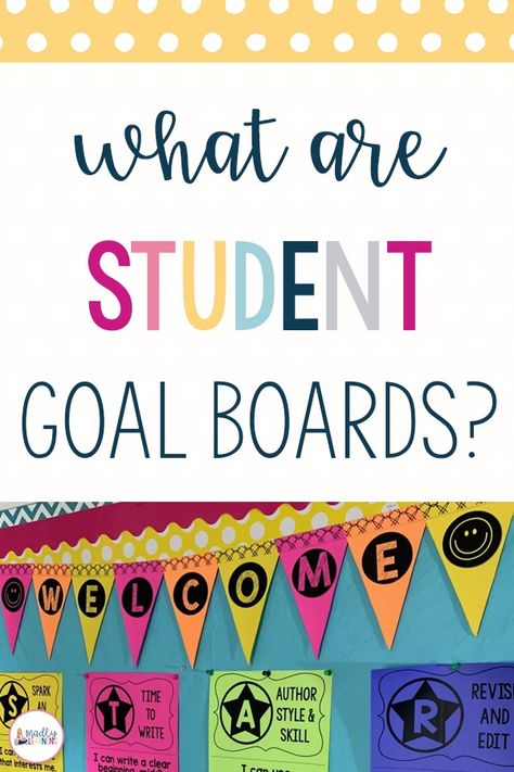 Do you use student goal boards in the classroom? A great way for teachers to keep their students on track is by using student goal boards. Click here to read all about them, how to use them, and how to make your own! #students #education #teachers | madlylearning.com 4 Grade, Writing Rubric, Writing Goals, Goal Board, Parent Teacher Conferences, Writing Strategies, Student Goals, Differentiated Instruction, Persuasive Writing