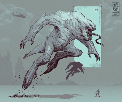 ArtStation - Creatures, Dragon`s Lake Monster Creature Design, Monster Creature, Lake Monsters, Kaiju Design, Monster Artwork, Monster 2, Monster Drawing, Creatures Art, Animation Sketches