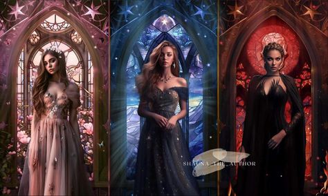 Feyre And Her Sisters, Acheron Sisters Fanart, Nesta Feyre And Elain, Acotar Archeron Sisters, Archeron Sisters Aesthetic, Rhysands Sister Fanart, The Archeron Sisters, Acotar Sisters, Archeron Sisters Fanart