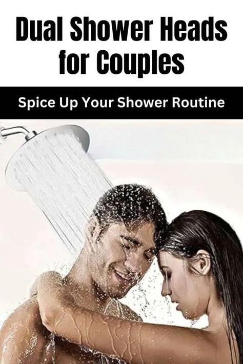 Best Dual Shower Heads for Couples 13 Bathroom Dual Shower Heads, His And Her Shower Heads, Bathroom Double Shower Head, Double Shower Head Small Bathroom, Shower Head Opposite Controls, Double Shower Head, Double Shower Heads, Overhead Shower Head, Shower Jets