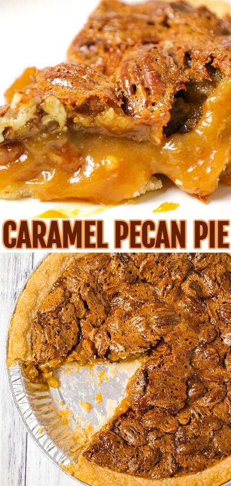 Caramel Pecan Pie is a decadent dessert recipe made with a store bought pie crust, Kraft caramels and pecan halves. Pies With Pecan Pie Crust, Carmel Delight Pecan Pie, Carmel Apple Pecan Pie Recipe, Pecan Pie Jam Recipe, Best Pies For Pie Auction, Chocolate Caramel Pecan Pie, Caramel Pecan Delight Pie, Pecan Pie With Sweetened Condensed Milk, Georgia Pecan Pie Recipe