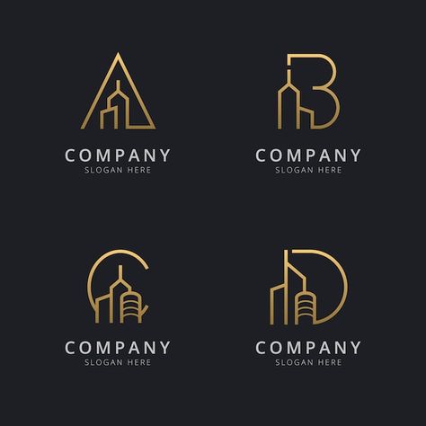 Construction Logo Design Ideas, Real Estate Logo Ideas, Build Logo, Building Logo Design, Property Logo Design, Free Logos, Property Logo, Modern Real Estate, Construction Logo Design