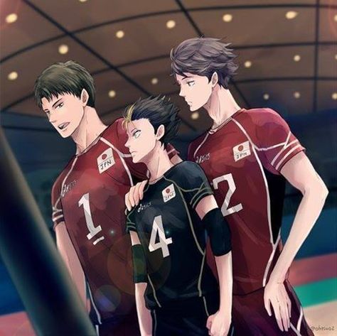 Kageyama Fanart, Haikyuu Ushijima, Hiro Big Hero 6, Ushijima Wakatoshi, Fanart Wallpaper, Nishinoya Yuu, Haikyuu Volleyball, Volleyball Anime, Haikyuu Funny