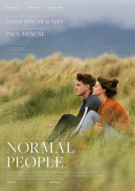 Normal People Series, Normal People Poster, Daisy Edgar Jones, Best Selling Novels, Paul Mescal, Septième Art, Film Poster Design, Dorm Posters, Movie Poster Wall