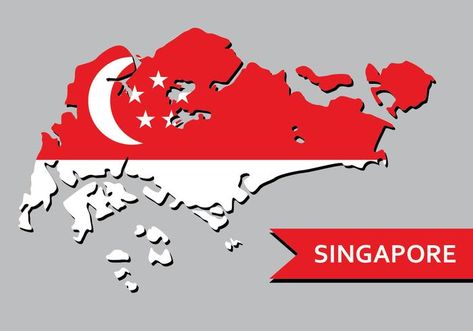 Singapore Map, Map Vector, Geography, Vector Art, Singapore, Art Images, Template Design, Vector Free, This Is Us