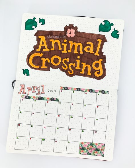 Animal Crossing Bujo, Animal Crossing Bullet Journal, Animal Crossing Notebook, Animal Crossing Journal Ideas, Animal Crossing Journal, Bullet Journal 2020, Creating A Bullet Journal, Bullet Journal Paper, Bulletin Journal Ideas