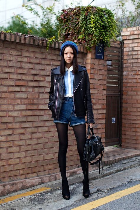 Denim winter outfit