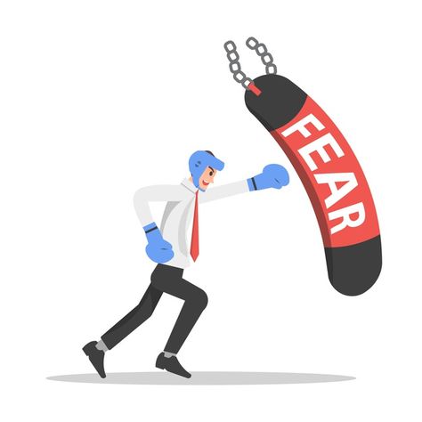 Conquering Fear, Facing Fear, Blue Shirt With Jeans, Funny Poses, Corporate Portrait, Search Video, Avatar Characters, Cartoon Man, Collage Illustration