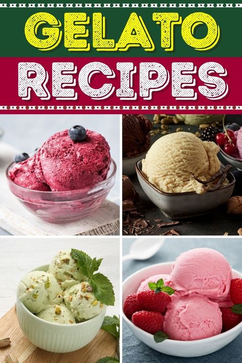 Fruity Ice Cream Recipes, Cuisinart Gelato Recipes, Diy Gelato Recipes, Frozen Yogurt Recipes Ice Cream Maker, Gelato Dessert Ideas, Gelato Ice Cream Recipe, Creami Gelato Recipes, Jello Ice Cream Recipes, Nostalgia Ice Cream Maker Recipes