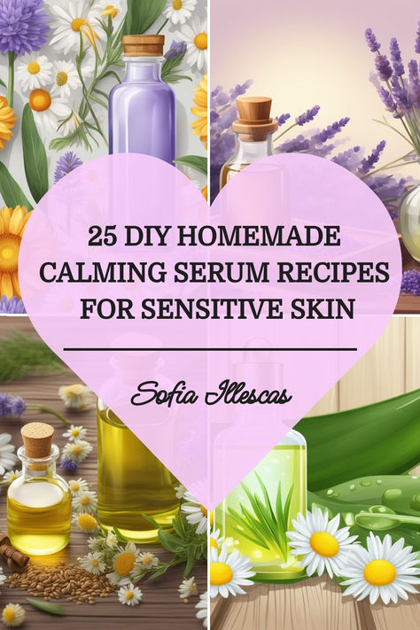 25 DIY Homemade Calming Serum Recipes For Sensitive Skin Skincare Sensitive Skin, Skincare Sensitive, Serum For Sensitive Skin, Diy Serum, Ingredients List, Sensitive Skin Care, Best Diy, Homemade Skin Care, Diy Homemade