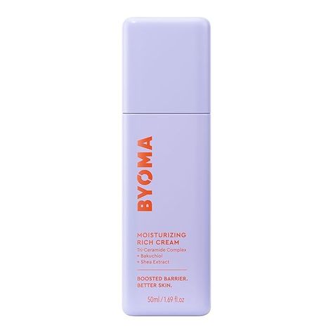 Description: BYOMA’s Moisturizing Rich Cream is packed with bakuchiol and shea extract to deeply nourish dry skin and fight signs of aging. This barrier repair cream restores your skin’s natural glow while keeping it soft and smooth. Formulated with ceramides, it strengthens your skin barrier, locking in moisture for long-lasting hydration. Alcohol-free and gentle, it's ideal for sensitive skin. Experience anti-wrinkle care in a 1.69 fl. oz jar! 🌸✨ #HydrationGoals #AntiAging #BarrierRepair Byoma Moisturizing, Face Moisturizer For Dry Skin, Cream Face, Face Lotion, Repair Cream, Moisturizer For Dry Skin, Better Skin, Natural Glow, Face Moisturizer