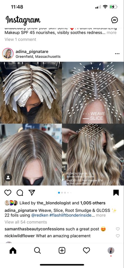 Ombre Placement Techniques, Hair Color Techniques 2023, Foils On Short Hair, Root Bump Blonde, Hair Placement Diagram, Best Foil Placement, Lived In Blonde Foil Placement, Foil Placement For Highlights, Halo Foil Placement