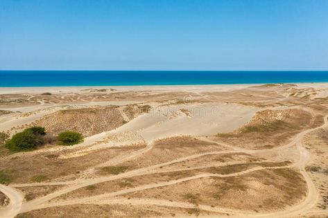 Beautiful sandy beach. Philippines. stock images Ilocos Norte Philippines, Beach Philippines, Asia Landscape, Ilocos Norte, Sand Dunes, Blue Ocean, Philippines, Photo Image, Stock Images