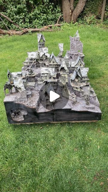 MSTerrainLab on Instagram: "After applying wood wash.
Next stage will be painting all the shingles!

#workinprogress #handmade #scratchbuild #miniature #miniatureterrain #miniart #smallscale #scalemodel #mordheim #mordheimterrain #mordheimscenery #wargaming #wargamingterrain #wargamingscenery #grimdark #grimdarkterrain #fantasyterrain #fantasy #warhammerfantasy #warhammer #warhammertheoldworld #warhammerterrain #warhammerscenery #tabletopterrain #dioramacreators" Mordheim Terrain, Model Village, Warhammer Terrain, Wargaming Terrain, Warhammer Fantasy, Tabletop Games, Mini Art, Scale Models, Diy Garden